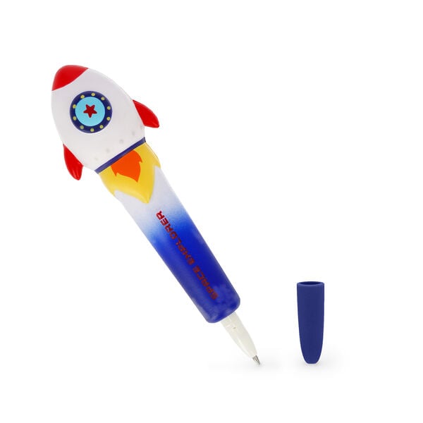 "Space Explorer" Rocket Squishy Gel Pen - Squeezies "Space Explorer" Rocket Squishy Gel Pen - Squeezies