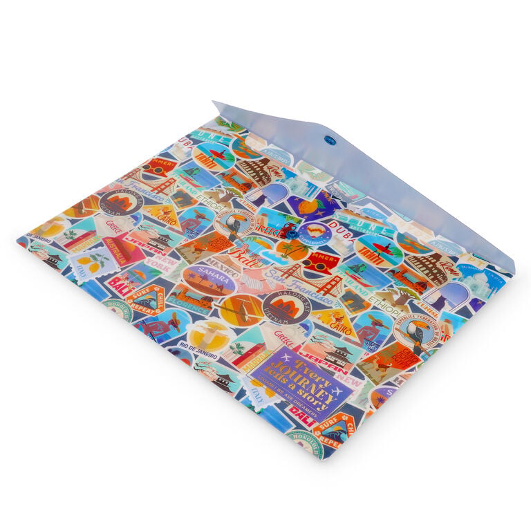 Petit Porte-documents - Fold & Order - Travel Stickers Petit Porte-documents - Fold & Order - Travel Stickers