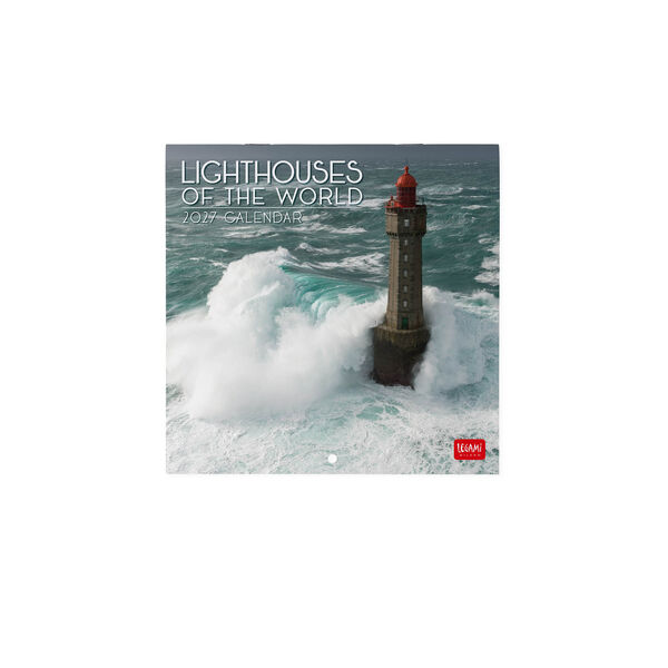 Calendario da Parete 2027 - 18 x 18 cm - Lightouses of the World
