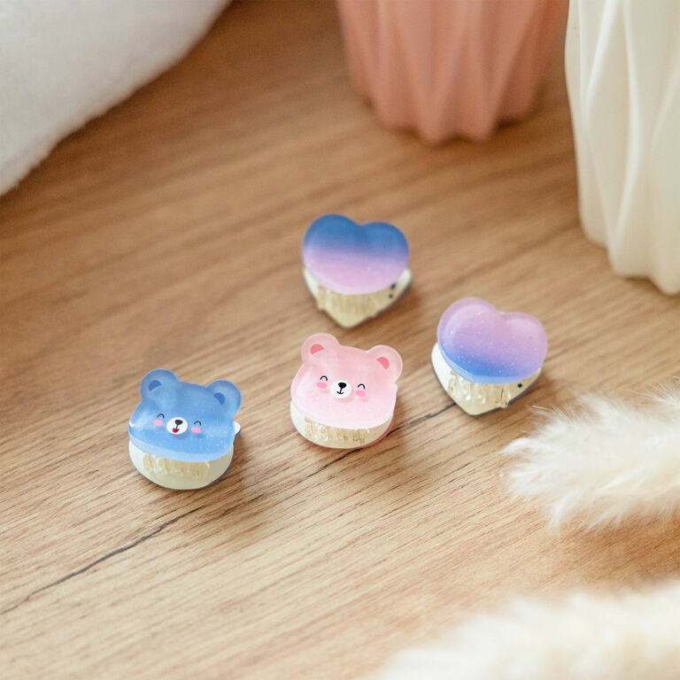 Set aus 4 Mini-Haarclips Teddy - Clip me up!