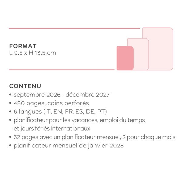 Agenda 2026/2027 Journalier 16 Mois - Cosmic Lilac - Small Agenda 2026/2027 Journalier 16 Mois - Cosmic Lilac - Small