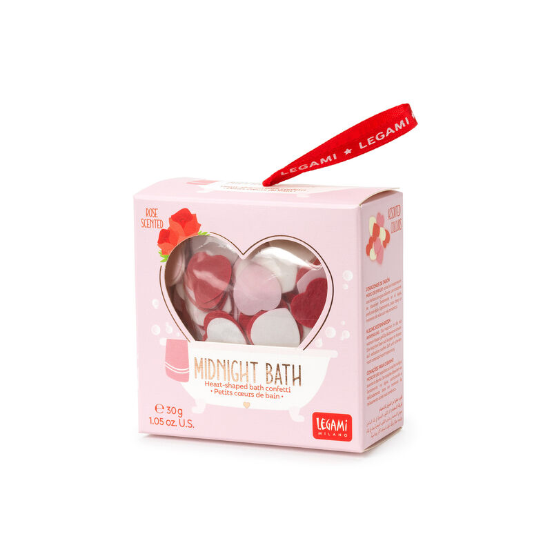 Heart-Shaped Bath Confetti PINK AND RED HEARTS