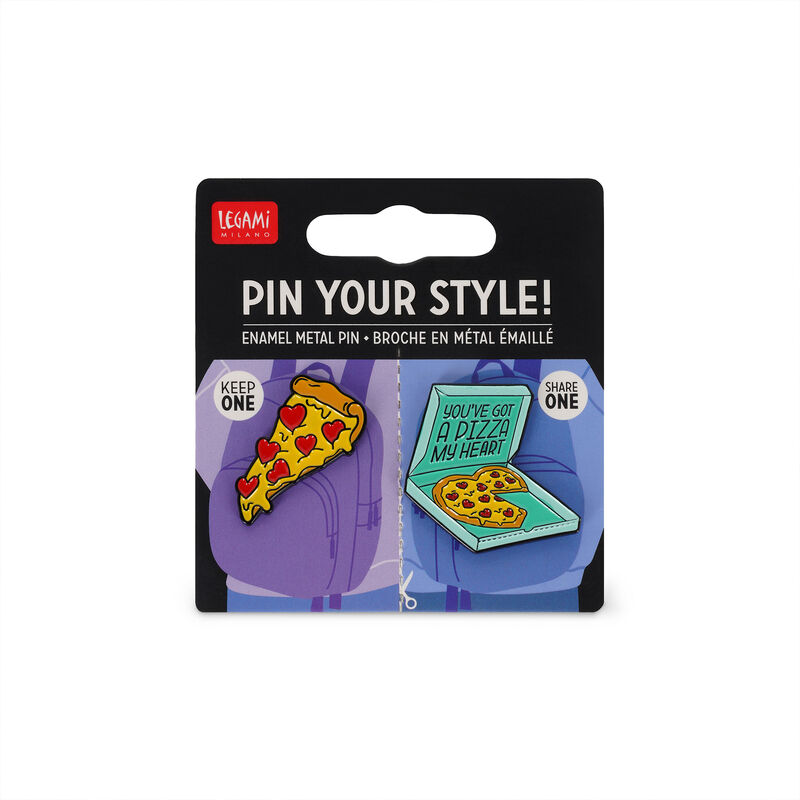 Set mit 2 Anstecknadeln aus emailliertem Metall - Pin Your Style!, , zoo
