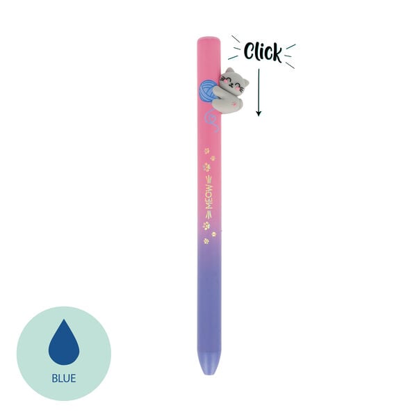 Retractable Ballpoint Kitty "Be Curious"- Free Hugs Retractable Ballpoint Kitty "Be Curious"- Free Hugs