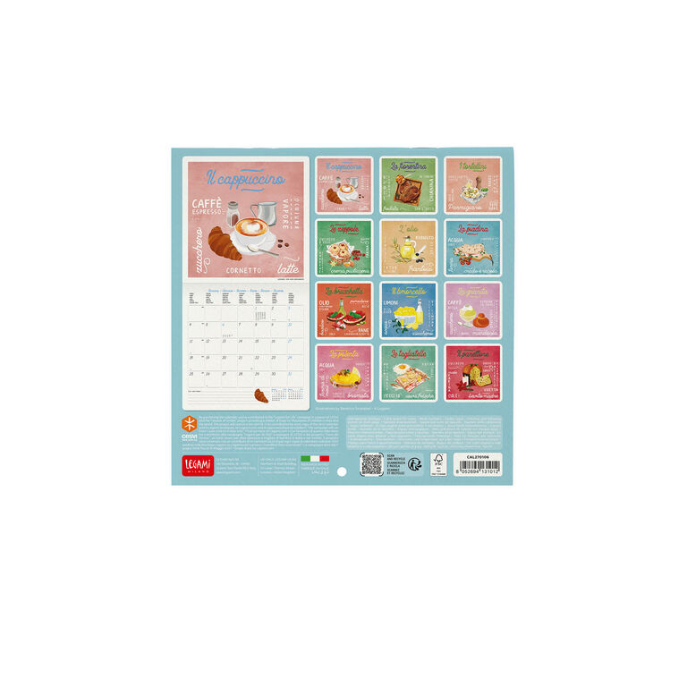 Calendario da Parete 2027 - 18 x 18 cm - La Dolce Vita Calendario da Parete 2027 - 18 x 18 cm - La Dolce Vita