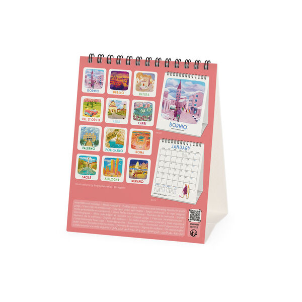 Calendario da Tavolo 2027 - 12 x 14,5 cm - Italy