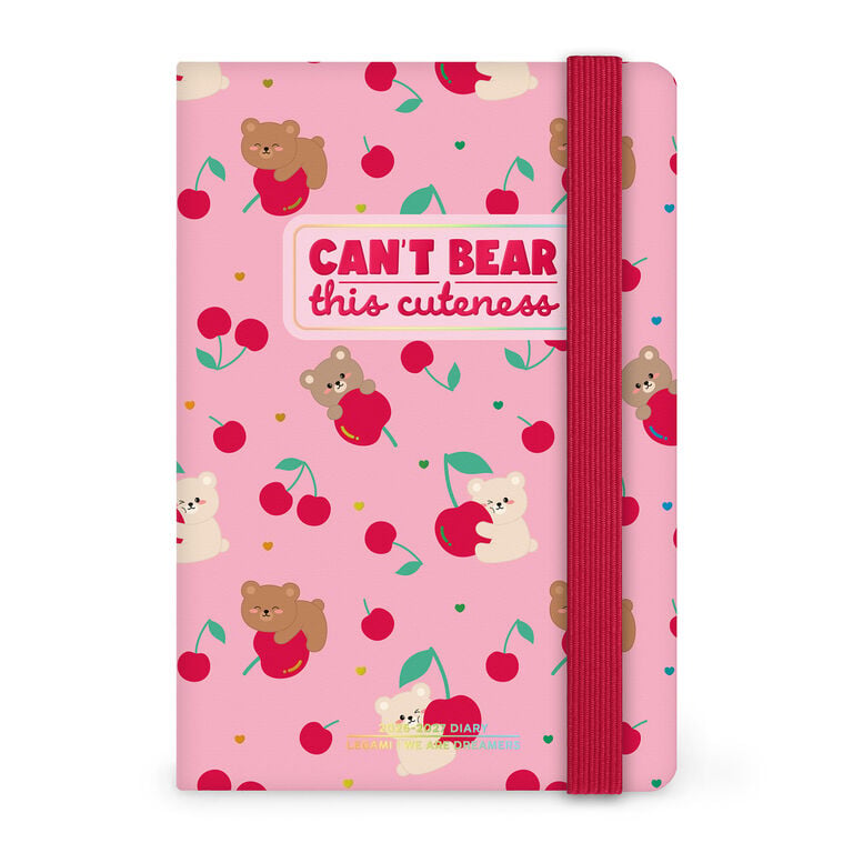 Agenda 2026/2027 Settimanale Fotografica 16 Mesi - Teddy Bear Pink - Con Notebook - Small