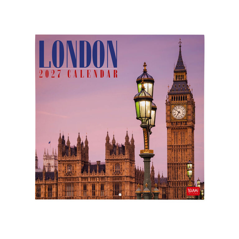 Calendario da Parete 2027 - 30 x 29 cm - London Calendario da Parete 2027 - 30 x 29 cm - London
