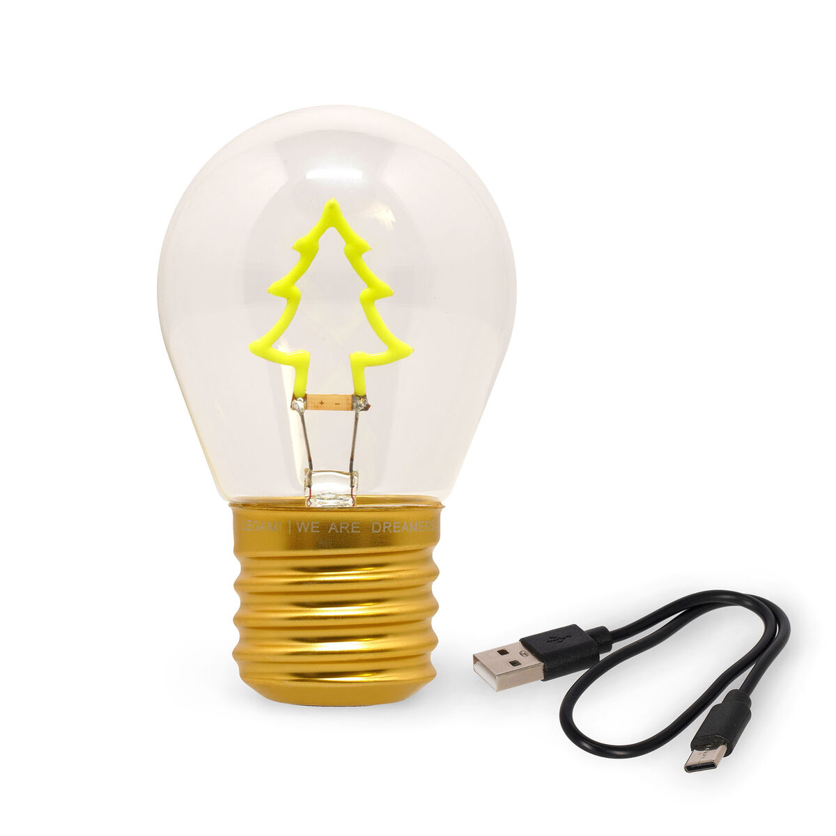 Lampada Decorativa da Tavolo a Forma di Lampadina - Xmas Tree - Bulb Fiction, , zoo
