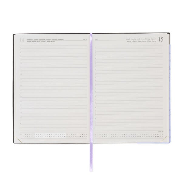 Agenda 12 Mesi Giornaliera Large 2027 - Cosmic Lilac