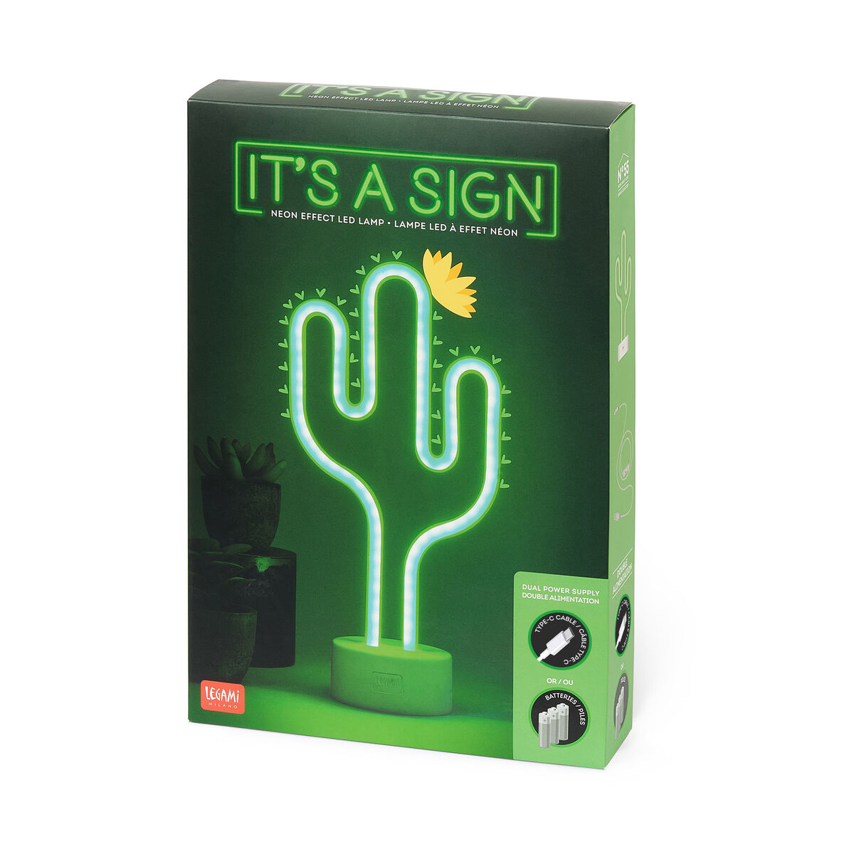 LED-Lampe mit Neoneffekt - Cactus - It's a Sign