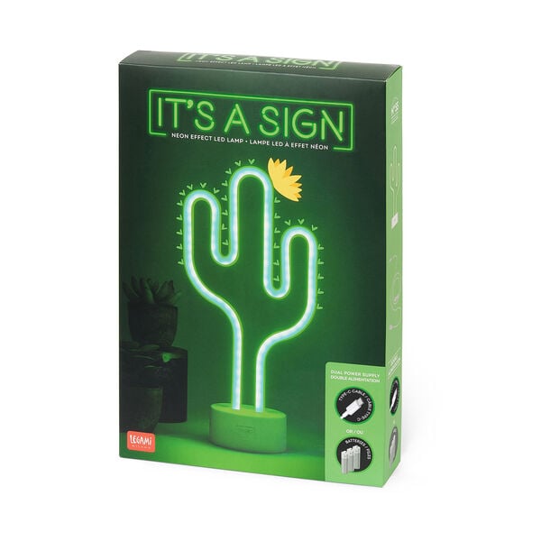Neon-Effect LED Lamp - Cactus - It's a Sign Neon-Effect LED Lamp - Cactus - It's a Sign