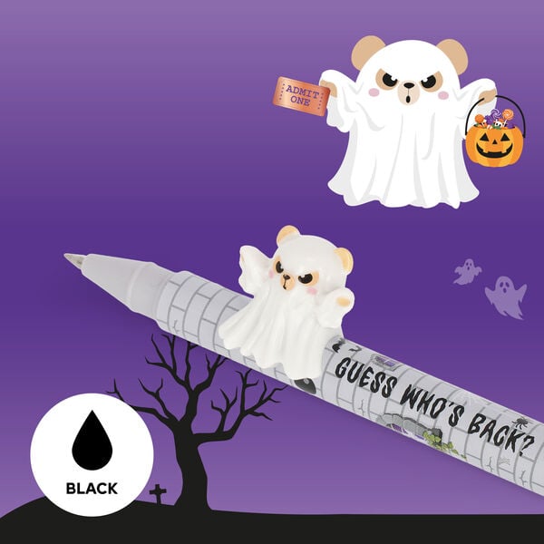 Set de 2 Bolígrafos Gel con Animal Decorativo - Lovely Friends - Spooky Party