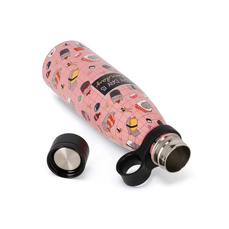 500 ml Vacuum Bottle - Sushi Cat - Hot & Cold