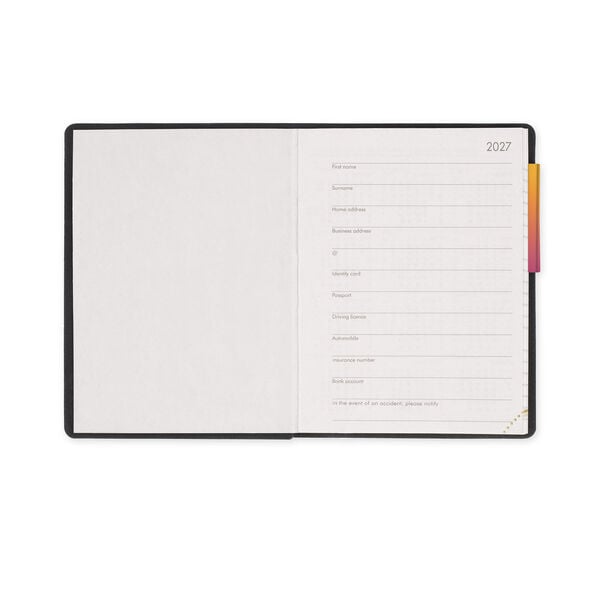 12-Month Mini Weekly Diary 2027 - Sunset Vibes