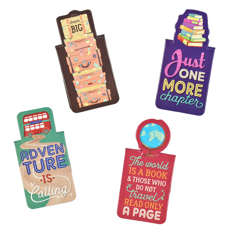 Never Stop Reading - Magnetic Bookmarks, , zoo