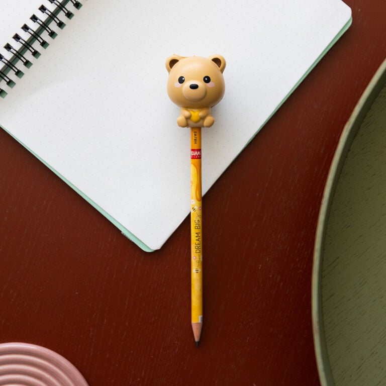 Pencil with Squishy Teddy Bear "Dream Big" - Squeezies Pencil with Squishy Teddy Bear "Dream Big" - Squeezies