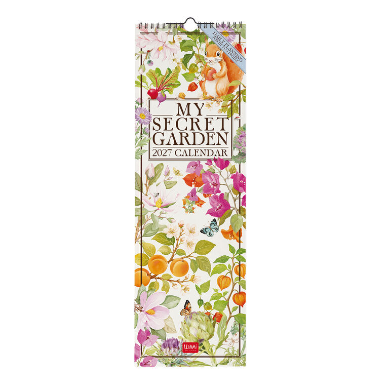 Wandkalender 2027 - 16 x 49 cm - My Secret Garden Wandkalender 2027 - 16 x 49 cm - My Secret Garden