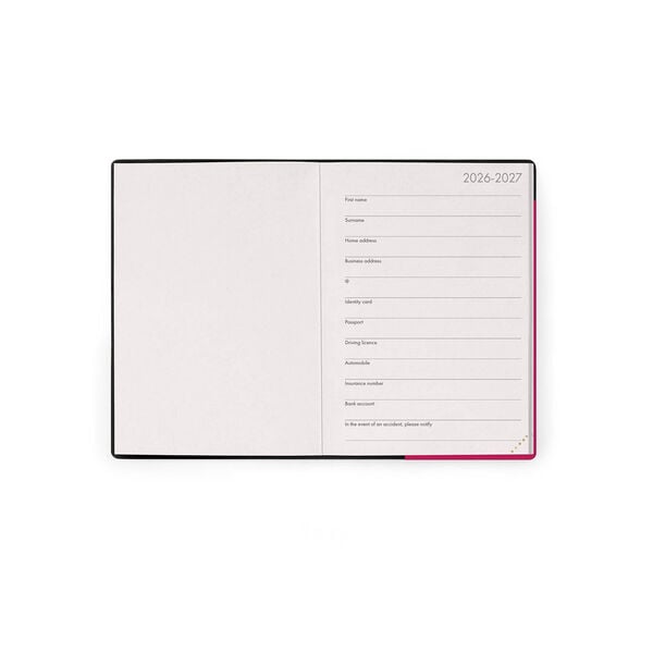 Agenda Semanal 2026/2027 16 Meses - Raspberry Jam - Small Con Libreta