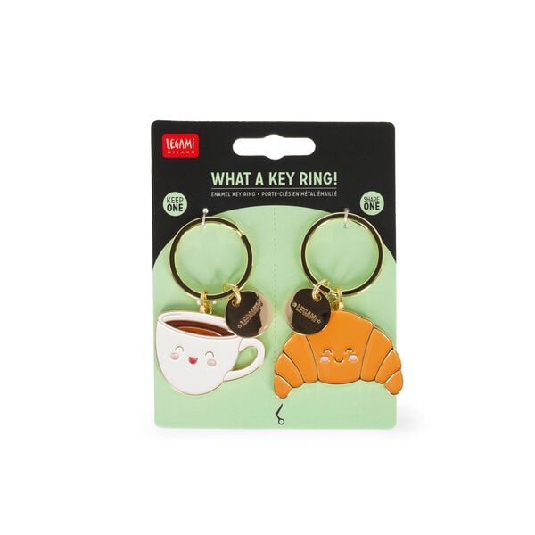 Enamel Key Chain - Breakfast - What a Key Ring!