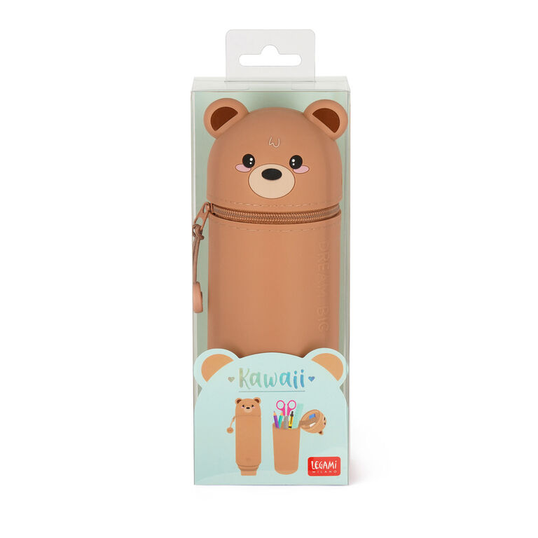 Teddy Bear "Dream Big" 2-in-1 Silicone Pencil Case