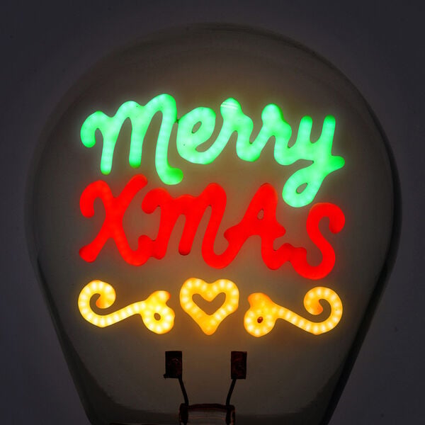 Lampada da Tavolo di Natale a Lampadina Merry Xmas - Bulb Fiction