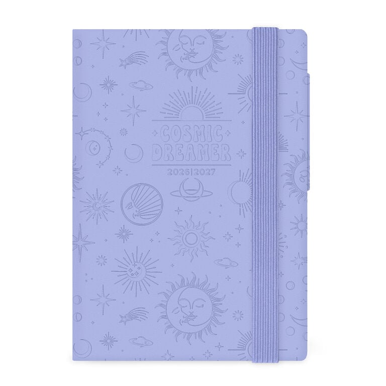 16-Month Small Daily Diary for 2026/2027 - Cosmic Lilac