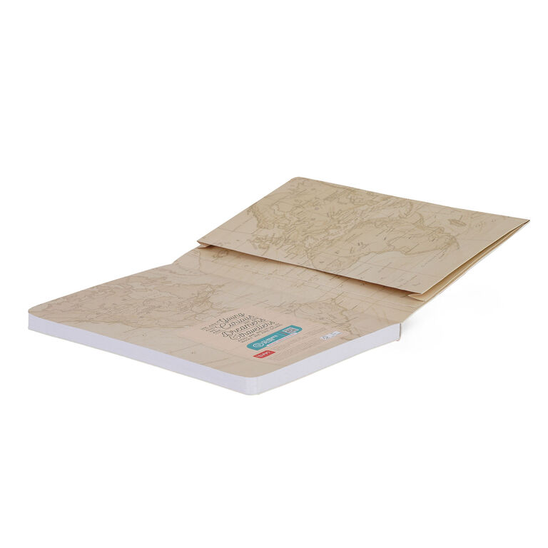 Lined Photo Notebook with Illustrated Hard Cover - Travel Lined Photo Notebook with Illustrated Hard Cover - Travel