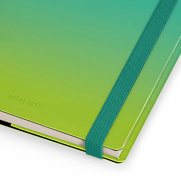 Agenda Semanal 2026/2027 16 Meses - Shades of Green - Medium