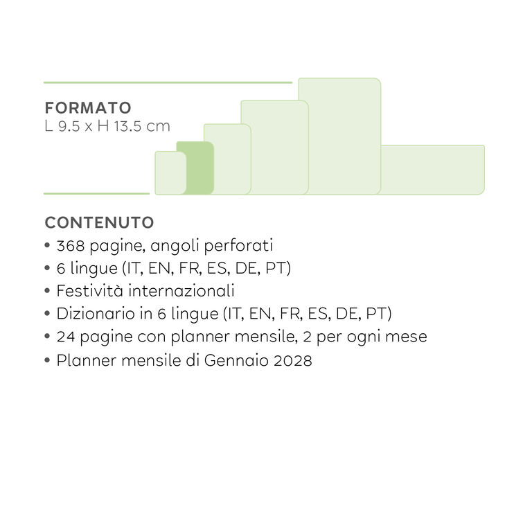 Agenda 12 Mesi Giornaliera Small 2027 - Deep Teal Agenda 12 Mesi Giornaliera Small 2027 - Deep Teal
