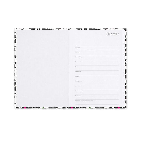 Agenda Diaria Fotográfica 2026/2027 16 Meses - Panda - Medium