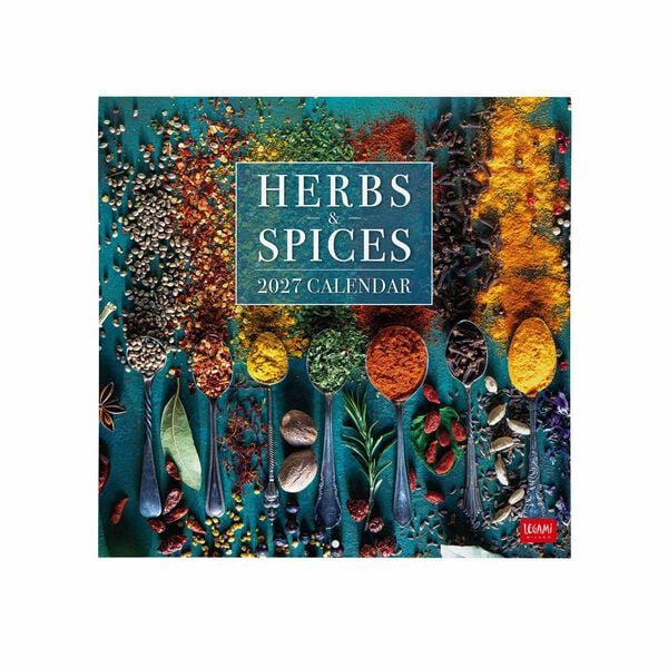 Calendario da Parete 2027 - 30 x 29 cm - Herbs & Spices