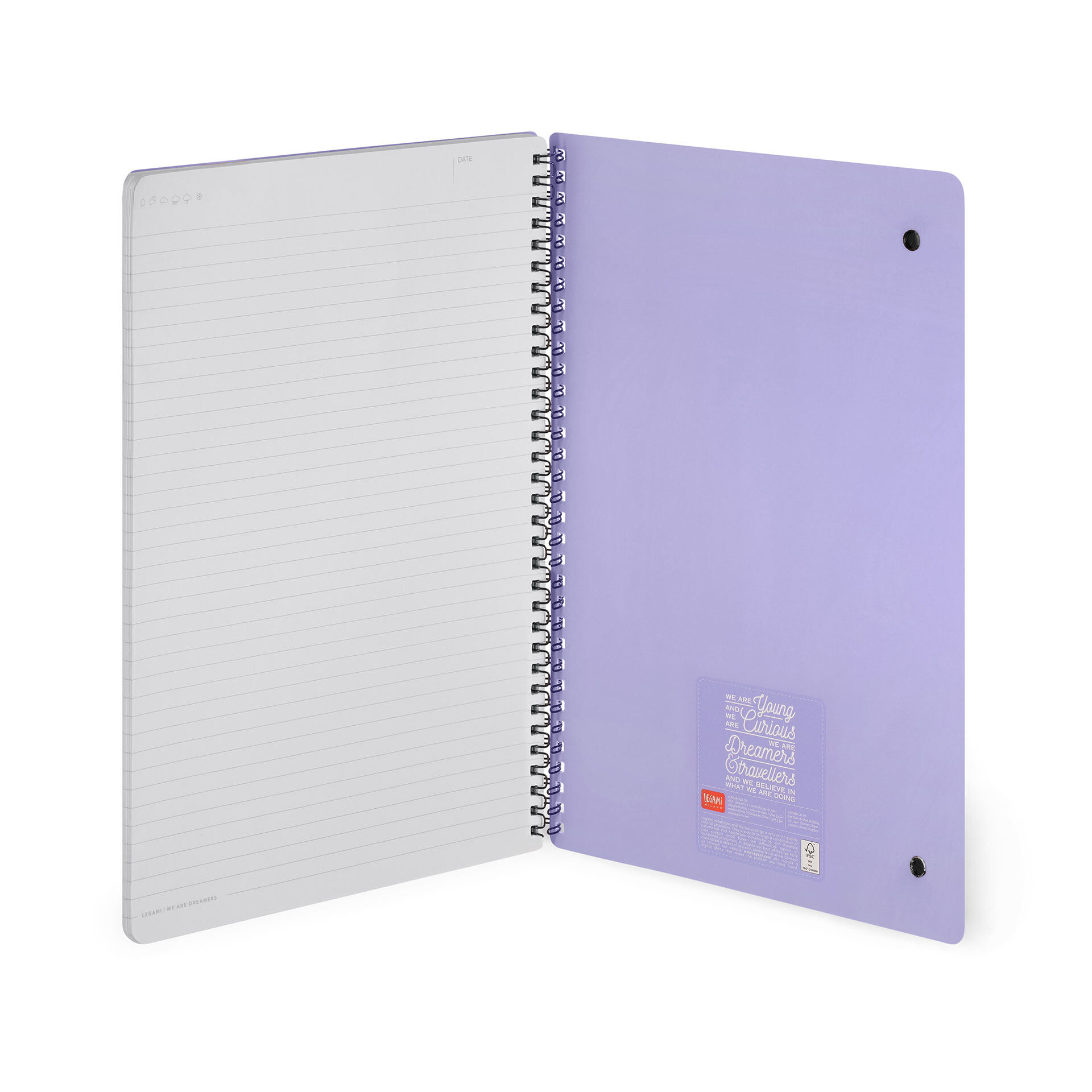 Collins Essential Notizbuch A5 – Spiralbindung, Liniert, 80 Seiten, Orange