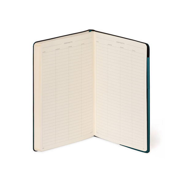 Lined Notebook with Monochrome Soft Cover - Deep Teal - My Notebook Lined Notebook with Monochrome Soft Cover - Deep Teal - My Notebook