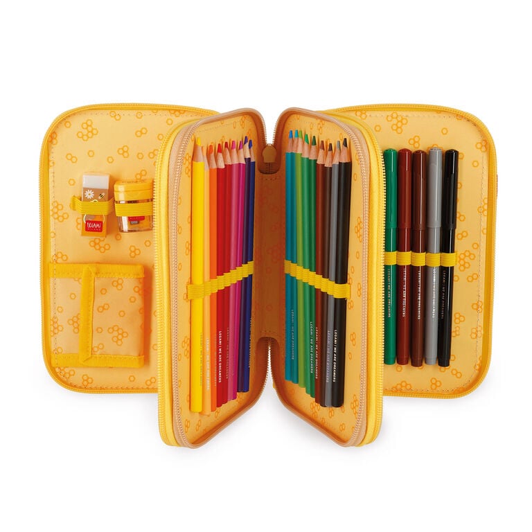 Astuccio 3 Scomparti - Teddy + 2 Penne Cancellabili Astuccio 3 Scomparti - Teddy + 2 Penne Cancellabili