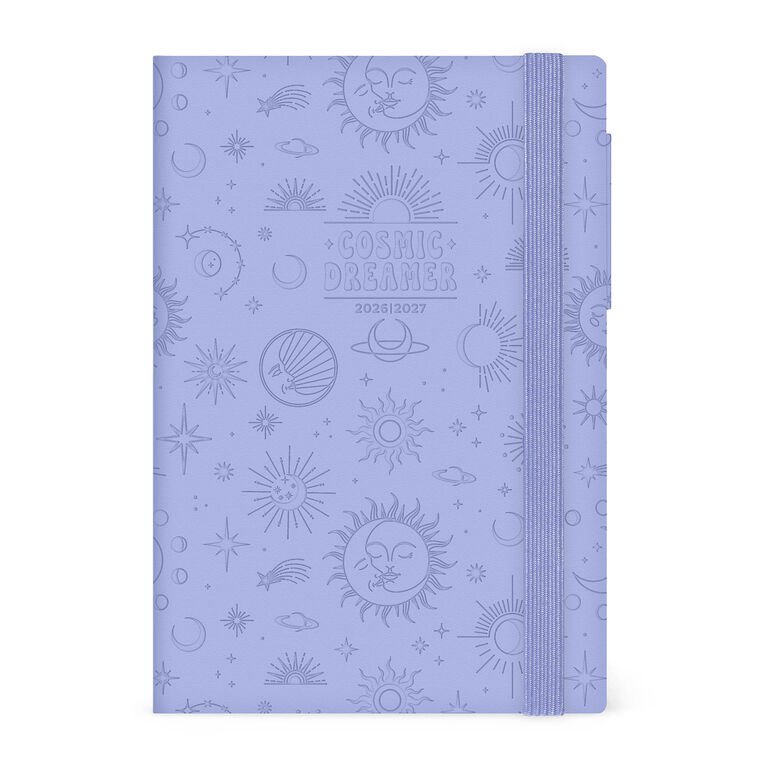 16-Month Medium Weekly Diary for 2026/2027 - Cosmic Lilac