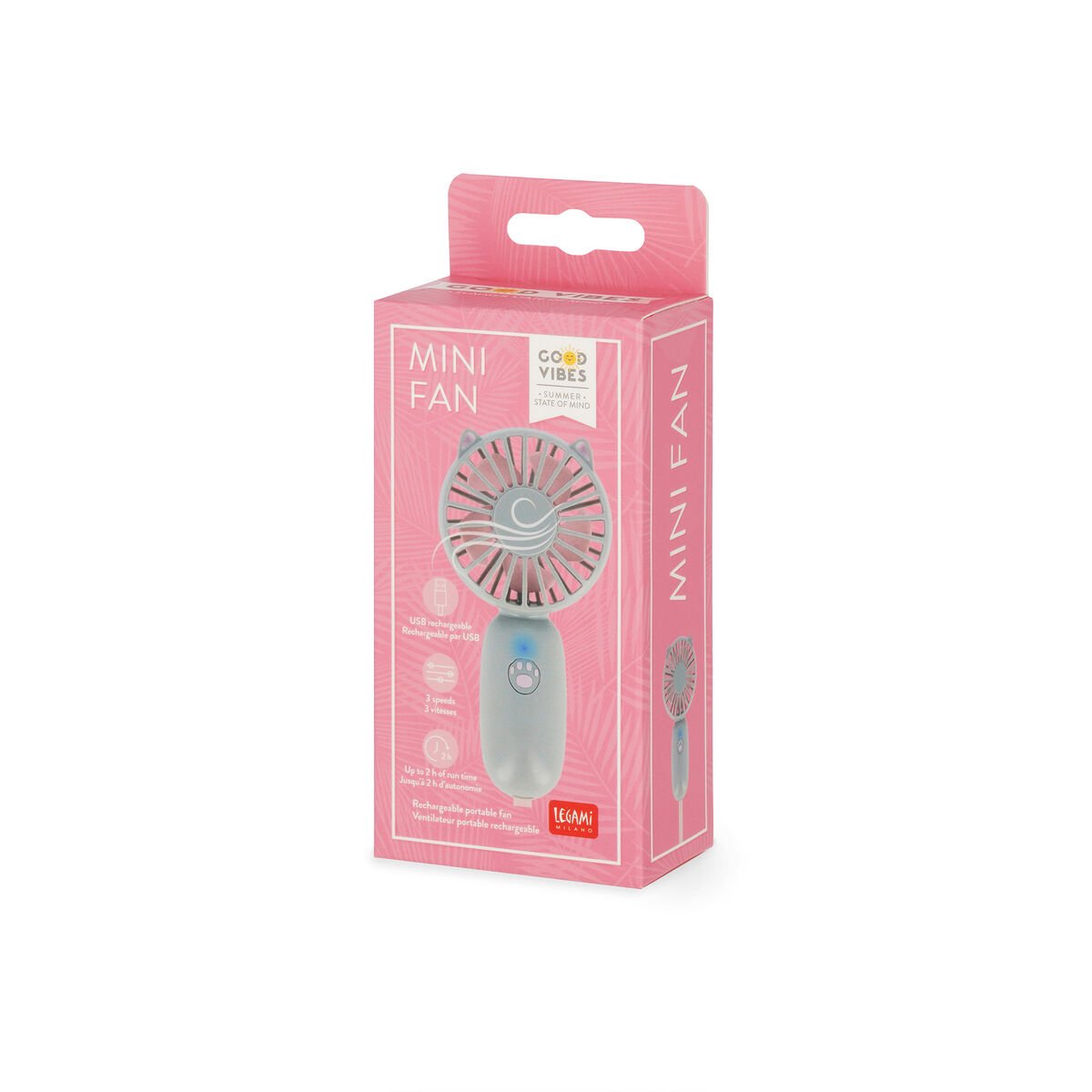 Ventilatore Portatile Ricaricabile - Mini Fan, , zoo
