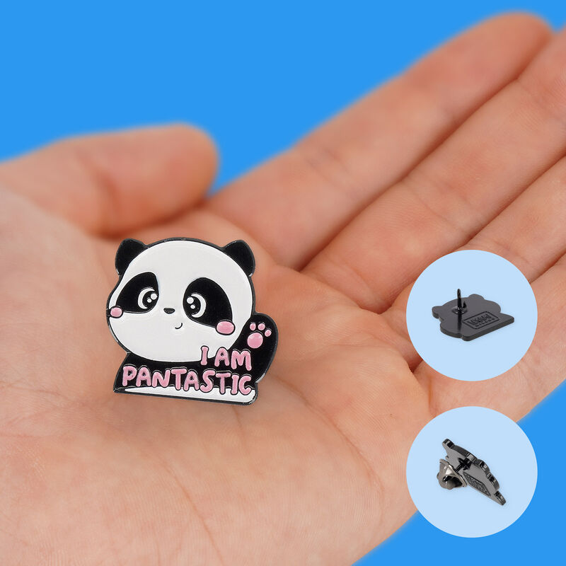 Broche en métal émallé et pâte - Etsy France