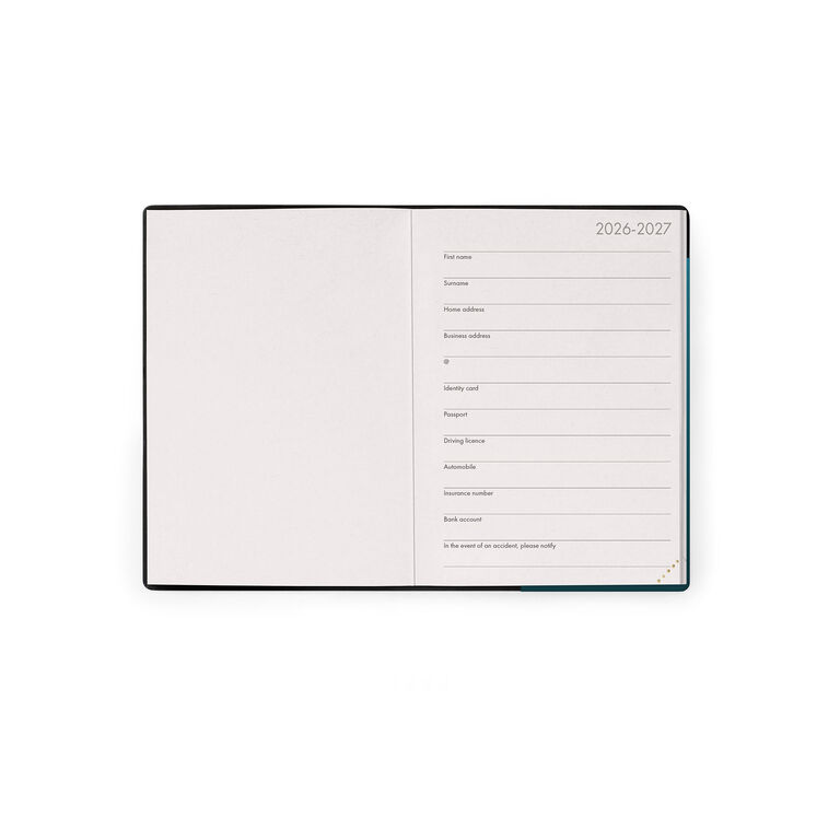 Tagesplaner 2026/2027 für 16 Monate - Deep Teal - Small