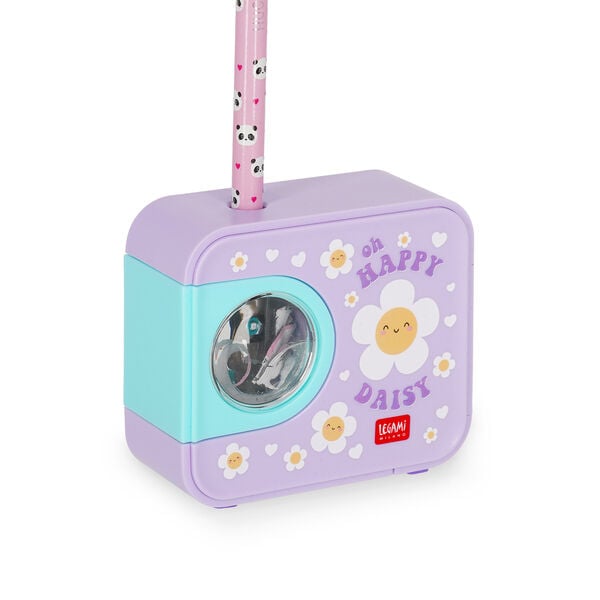 Electric Pencil Sharpener - Top of the Tip - Daisy Electric Pencil Sharpener - Top of the Tip - Daisy