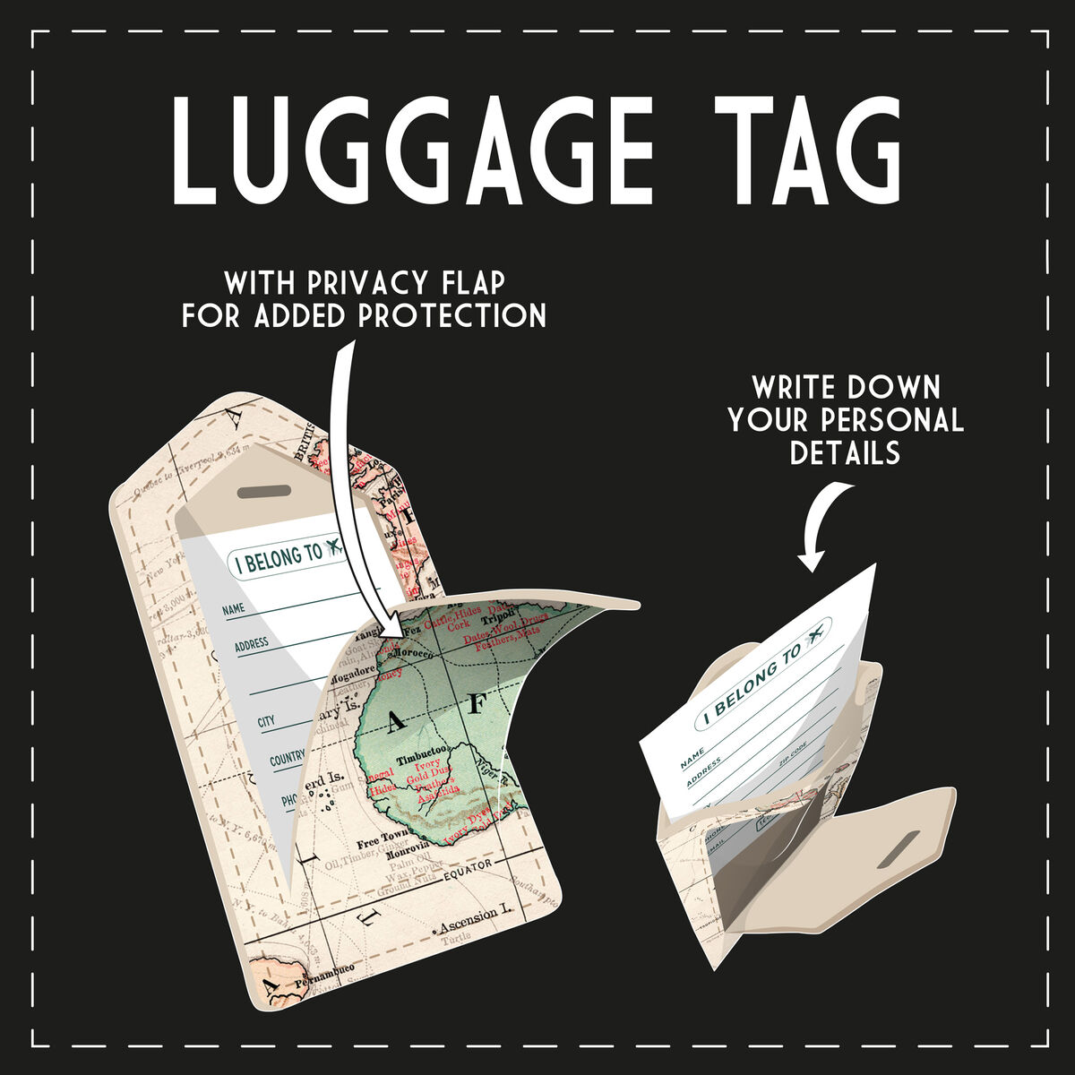 Etichetta Bagaglio Luggage Tag TRAVEL
