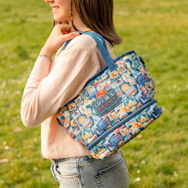 Borsa Porta Pranzo 10,8 l - Travel Stickers - Lunch Bag