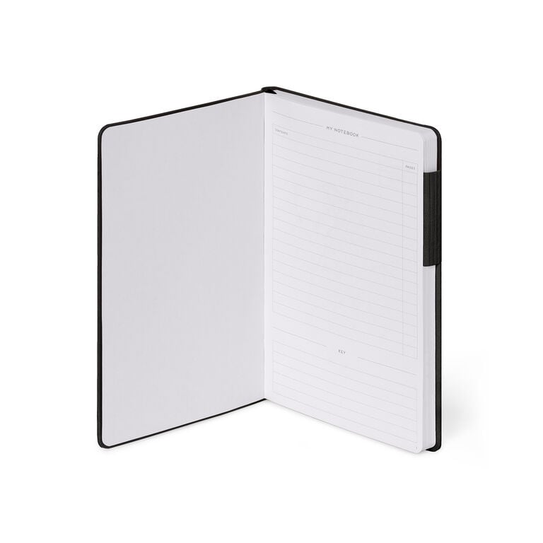 Dotted Notebook with Monochrome Soft Cover - Black Suit - My Notebook Dotted Notebook with Monochrome Soft Cover - Black Suit - My Notebook