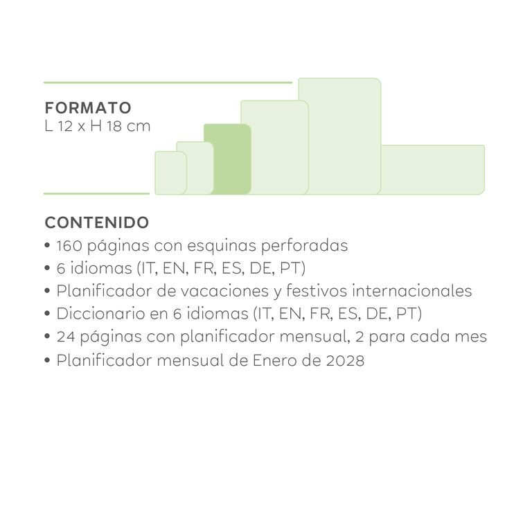 Agenda de 12 Meses Semanal Medium 2027 - Shades of Green Agenda de 12 Meses Semanal Medium 2027 - Shades of Green