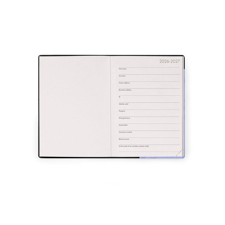 16-Month Small Daily Diary for 2026/2027 - Cosmic Lilac