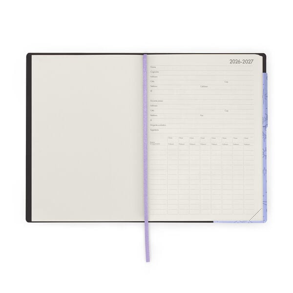 Agenda del Docente 2026/2027 Settimanale 13 Mesi - Cosmic Lilac