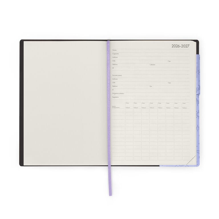 Agenda del Docente 2026/2027 Settimanale 13 Mesi - Cosmic Lilac