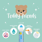 Set of 12 Markers - Teddy Friends, , zoo