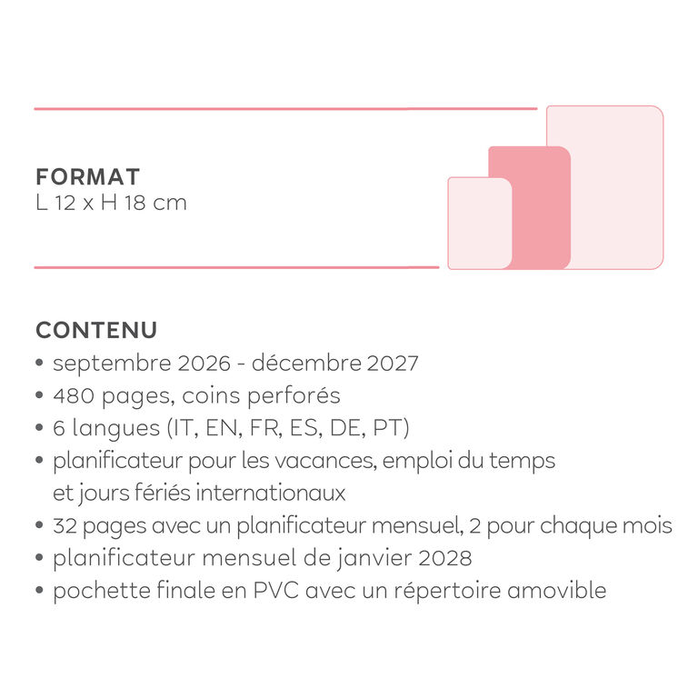 Agenda 2026/2027 Journalier Photographique 16 Mois - Travel Stickers - Medium Agenda 2026/2027 Journalier Photographique 16 Mois - Travel Stickers - Medium