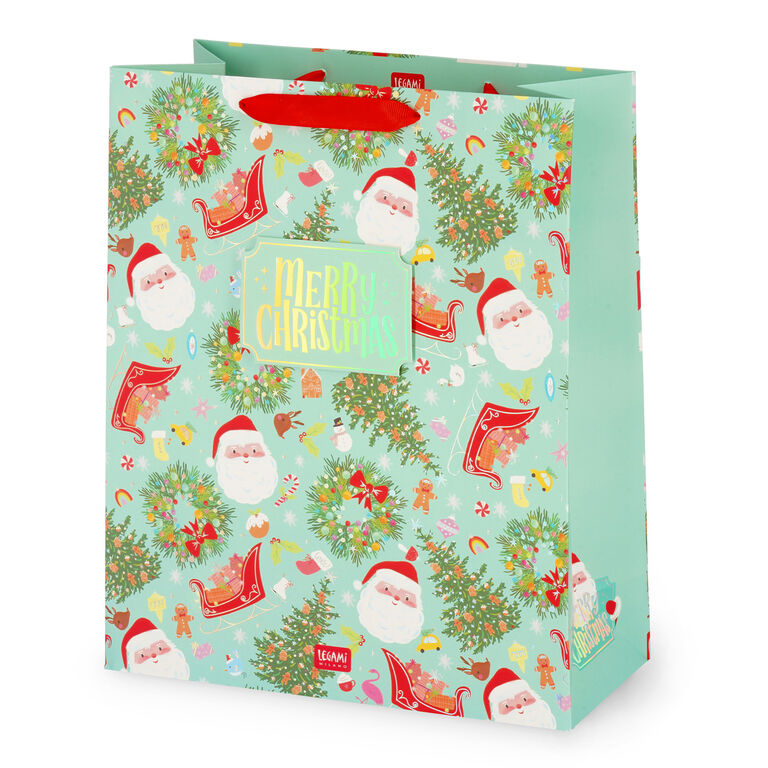 Wreath Christmas Gift Bag - Large